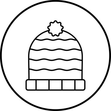 Noel şapkası. Basit resimleme