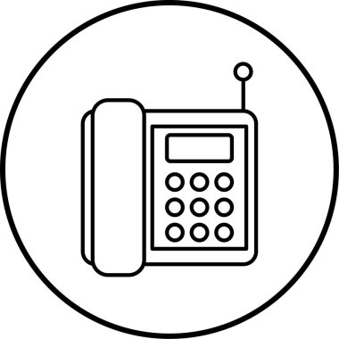 Telefon simgesi vektör illüstrasyonu