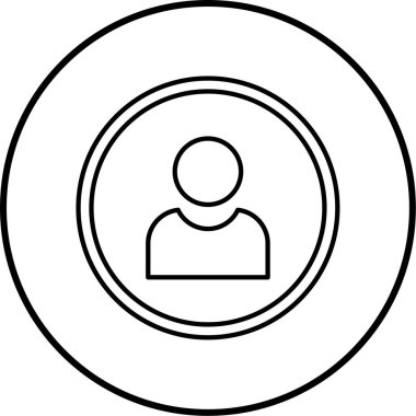 Avatar simgesinin vektör illüstrasyonu