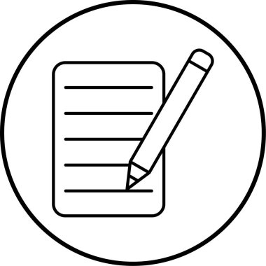 Belge simgesinin vektör illüstrasyonu