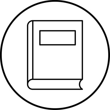 Kitap. Web simgesi basit illüstrasyon