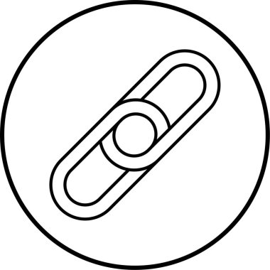 zincir ikon vektör illüstrasyonu