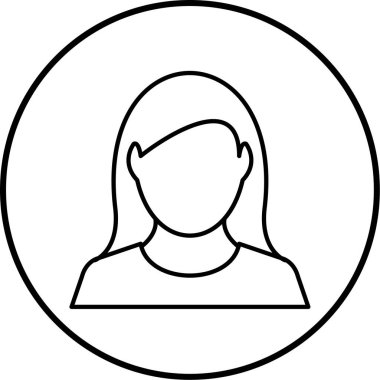 avatar. Web simgesi basit illüstrasyon