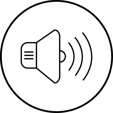 Ses simgesinin vektör illüstrasyonu