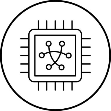 devre kartı simgesi, vektör illüstrasyonu