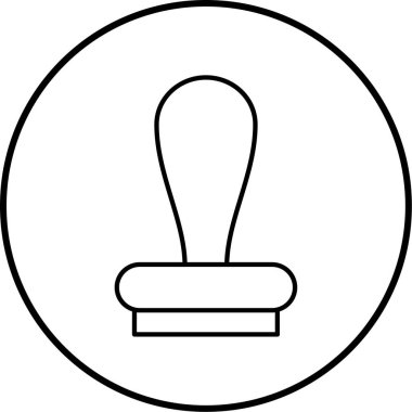 Pul simgesinin vektör illüstrasyonu