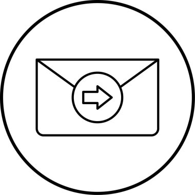 Posta simgesinin vektör illüstrasyonu