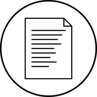 belge simgesi, vektör çizimi