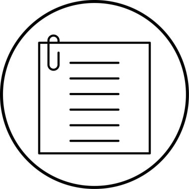 belge simgesi vektör illüstrasyonu