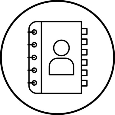 Not defteri. Web simgesi basit illüstrasyon