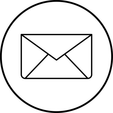 E- posta simgesi vektör illüstrasyonu