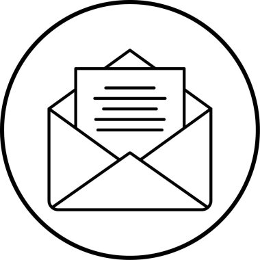 Posta simgesinin vektör illüstrasyonu