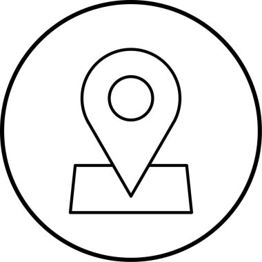 konum. Web simgesi basit illüstrasyon