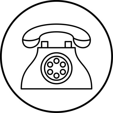 - Telefon. Web simgesi basit illüstrasyon