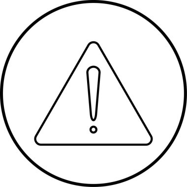 uyarı işareti simgesi, vektör illüstrasyonu