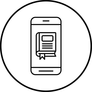 Çevrimiçi kitabın vektör illüstrasyonu