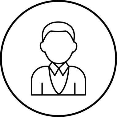 avatar. Web simgesi basit illüstrasyon