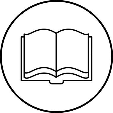 kitap simgesi vektör illüstrasyonu