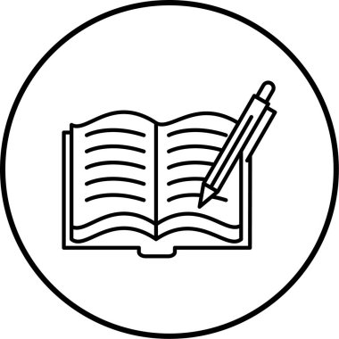 Kitap. Web simgesi basit illüstrasyon