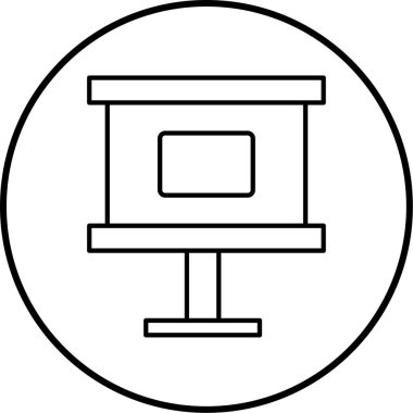 vektör lcd simgesi illüstrasyonu