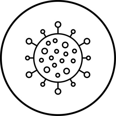 Virüs. Web simgesi basit illüstrasyon