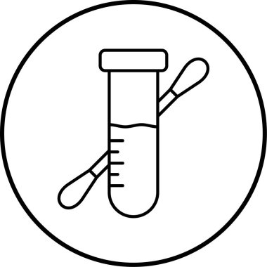 tıbbi test simgesi vektör illüstrasyonu