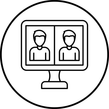 İnsan simgesinin vektör illüstrasyonu