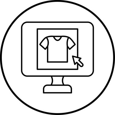 Çevrimiçi alışverişin vektör illüstrasyonu