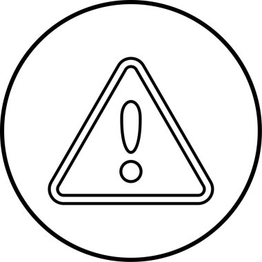 uyarı işareti simgesi, vektör illüstrasyonu