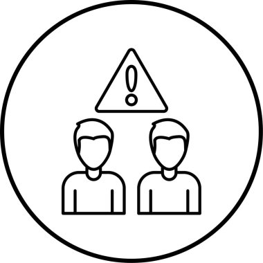 Uyarı simgesinin vektör illüstrasyonu