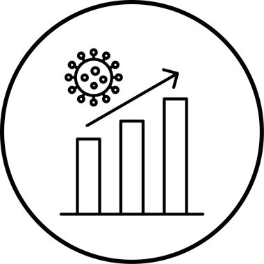 iş grafiği simgesi, vektör illüstrasyonu