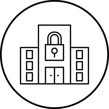 Bina korumasının vektör illüstrasyonu