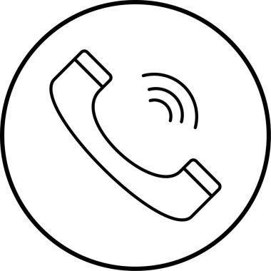 - Telefon. Web simgesi basit illüstrasyon