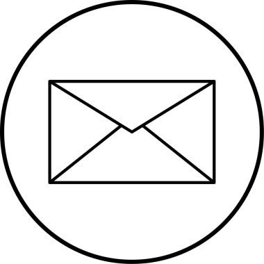 E- posta simgesi vektör illüstrasyonu