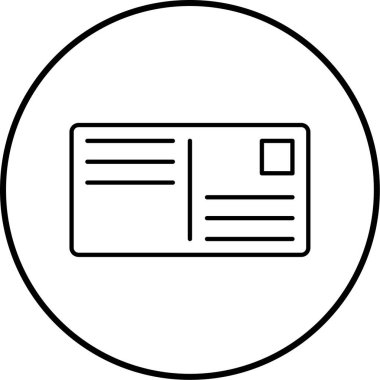 kart simge vektör çizim