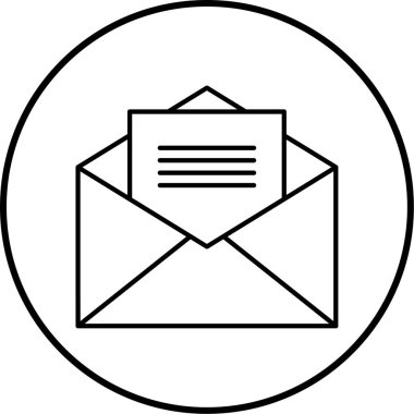 Posta simgesinin vektör illüstrasyonu