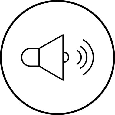 Ses simgesinin vektör illüstrasyonu