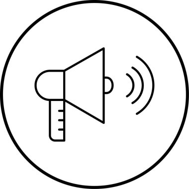 Ses simgesinin vektör illüstrasyonu