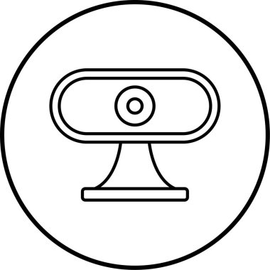Kamera simgesinin vektör illüstrasyonu