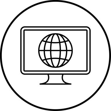 genel bilgisayar simgesi vektör illüstrasyonu