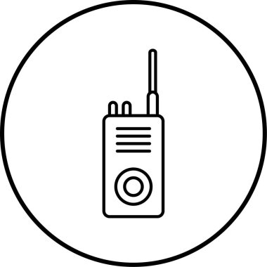 Radyo simgesinin vektör illüstrasyonu