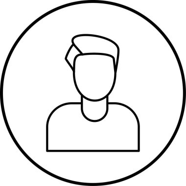 İnsan simgesinin vektör illüstrasyonu