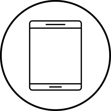 Cep telefonu simgesi, vektör illüstrasyonu