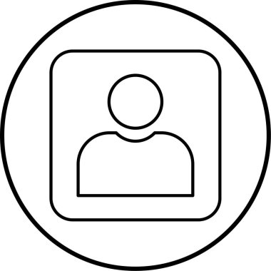 İnsan simgesinin vektör illüstrasyonu