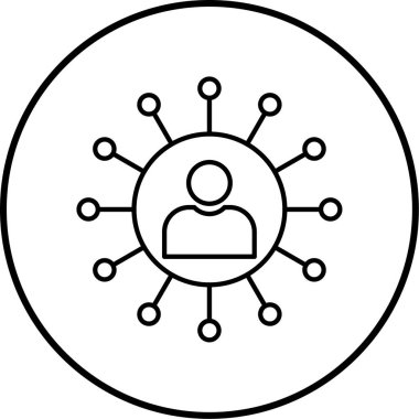 Seo simgesinin vektör illüstrasyonu