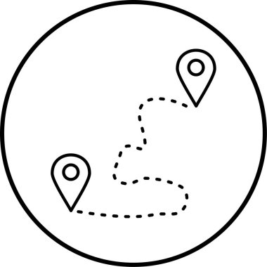 konum. Web simgesi basit illüstrasyon