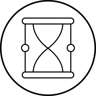 kum saati ikonu vektör illüstrasyonu 