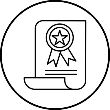 Ödül. Web simgesi basit illüstrasyon