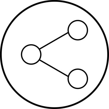 Paylaş. Web simgesi basit illüstrasyon