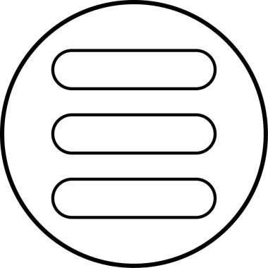 Tek bir simgenin vektör illüstrasyonu